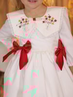 فستان الأميرات تطريز يدوي بإضافة دانتيل