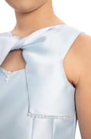 فستان انيق جاكار للسن المحير مع شنطة