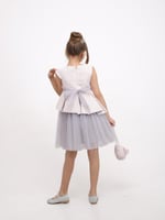 فستان خامه جاكار مع شنطة متوفر لونين