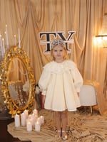 فستان بيج راقي للمواليد