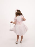 فستان انيق جداً متوفر لونين مع الشنطه والطوق