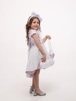 فستان انيق جداً متوفر لونين مع الشنطه والطوق