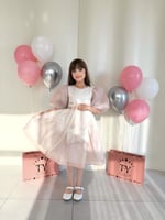 فستان الفيونكات اورقنزا لون مميز + طوق وشنطه