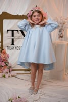 فستان ازرق ناعم و فخم