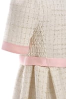 فستان تويد انيق مع شنطة