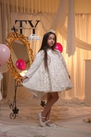 فستان مزخرف باكسسوار لولو بارز