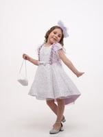 فستان انيق جداً متوفر لونين مع الشنطه والطوق