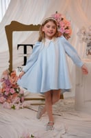 فستان ازرق ناعم و فخم