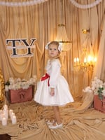 فستان الأميرات تطريز يدوي بإضافة دانتيل