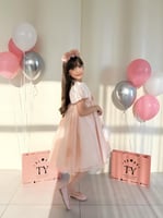 فستان دانتيل مع اورقنزا ، مع طوق وشنطه