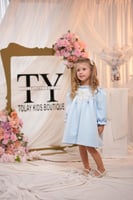 فستان مواليد ازرق