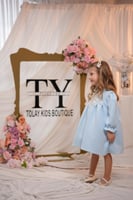 فستان مواليد ازرق