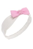 فستان مواليد مع ربطه شعر