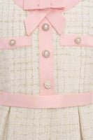 فستان تويد انيق مع شنطة