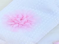 فستان مواليد تركي 0-3 مع لحاف قطن 100% و ربطة وهيل...