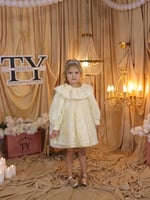 فستان اصفر فاتح مواليد