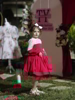 فستان احمر انيق