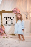 فستان مواليد ازرق