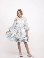 فستان مورد بالازرق