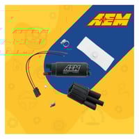 طرمبة بنزين رياضية | AEM 340LPH HighFlow Fuel Pump