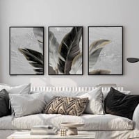 مجموعة 3 لوحات جدارية بتصميم تجريدي