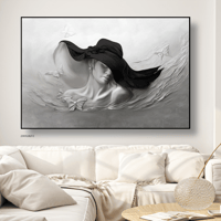 لوحة جدارية فنية مودرن ، قماش كانفس