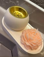 طقم صغير مكون من ( ميني مبخره - صينيه - شمعه شكل و...