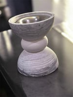 مبخرة الفخامه بتصميم رخامي (اسود)