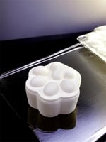 علبة اكسسوار فارغه او تعبية للشمع شكل يد القطه