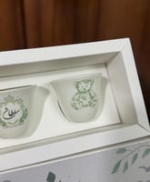 بكس الفنجانين مع طباعه في بكس الدرزن 12 حبه