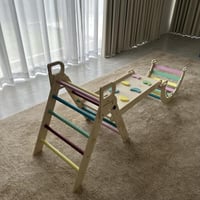 مثلث بيكلر الخشبي- 3 قطع+ وسادة