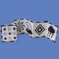 كتاب الأبيض والأسود القماشي بالوجهين