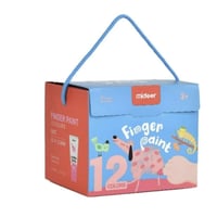 كومبو كتاب طلاء الأصابع + ألوان طلاء الأصابع (12 ل...