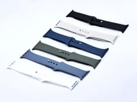 حزام ساعة ابل سيلكون سادة 16 لون