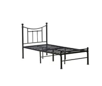 سرير حديد نفر لون أسود مقاس 90*190