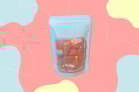 فراولة مجففة بالتبريد بدون سكر