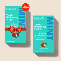 بكج شرائط تبييض الأسنان بزيت جوز الهند