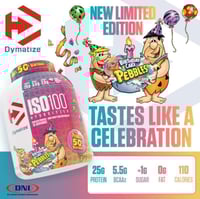 DYMATIZE ISO 100 BIRTHDAY CAKE PEBBLES 5LBS