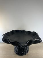 وعاء زينة سيراميك أسود