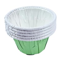 أكواب ورقية خضراء للكب كيك