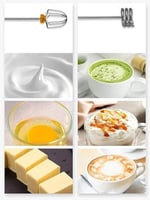 اداة خفق حليب كهربائية محمولة باليد،