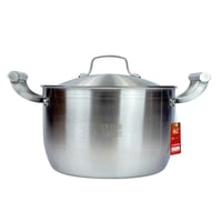 قدر ألمنيوم فاخر بغطاء ستانلس ستيل 304