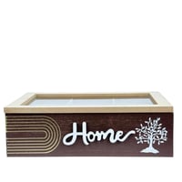 صندوق خشبي فاخر لتنظيم أكياس الشاي