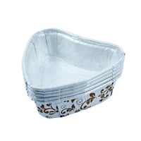 أكواب ورقية للخبز بشكل قلب مزخرف