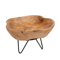 وعاء خشبي - قطعة فنية يدوية فريدة