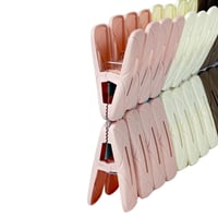 مشابك غسيل بلاستيكية متعددة الألوان – 24 قطعة