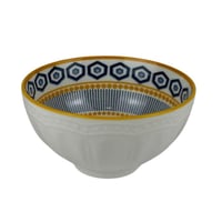 طقم أواني تقديم سيراميكية مزخرفة - 6 قطع