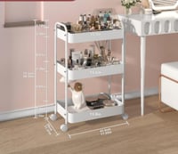 عربة تخزين متحركة- بثلاث طبقات