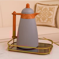 دلة ضيافة فاخرة بتصميم خشبي عصري