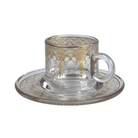 طقم فناجين زجاج 12 قطعة